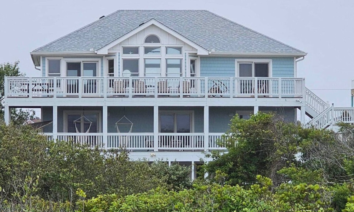 Carova Beach House | 4x4 OBX Beach House with pool & hot tub, horses, steps to the beach!