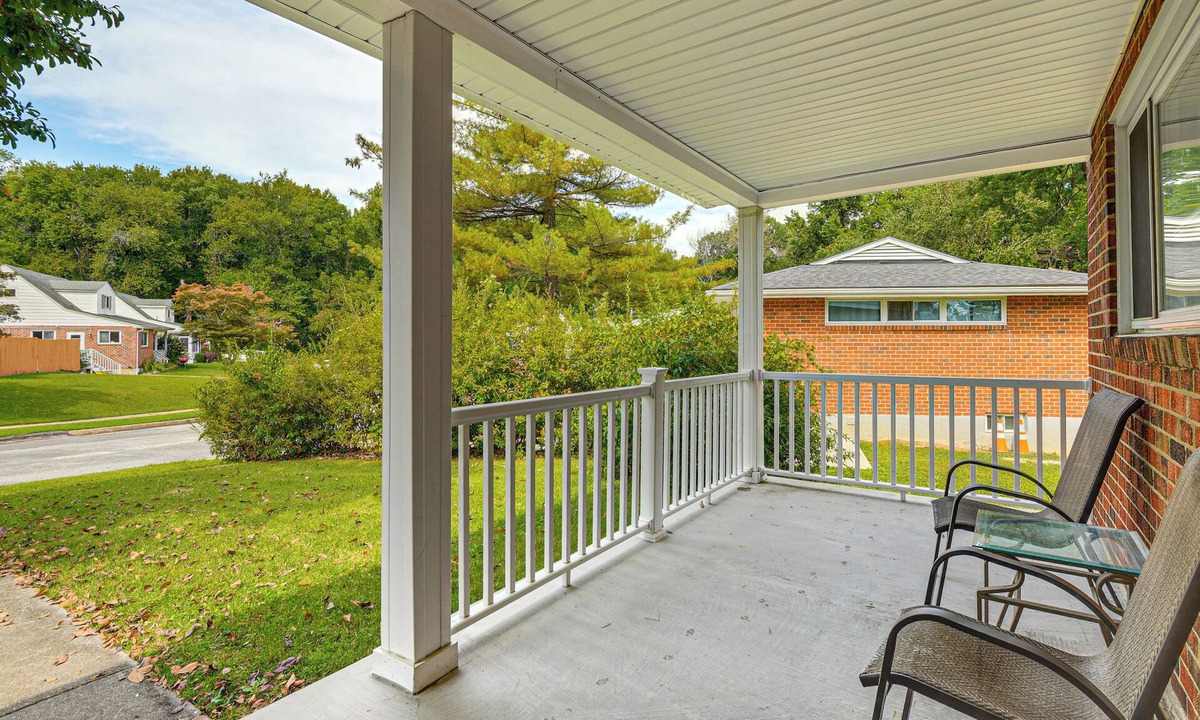 Rosedale House | 5 Mi to Downtown Baltimore: Quiet Home w/Porch
