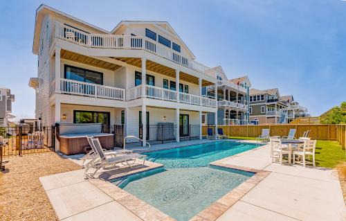 Ocean Sands House | Aftermath - Corolla, Ocean Sands, Oceanfront Luxury, Pool, Hot Tub, Elevator, Rec Room
