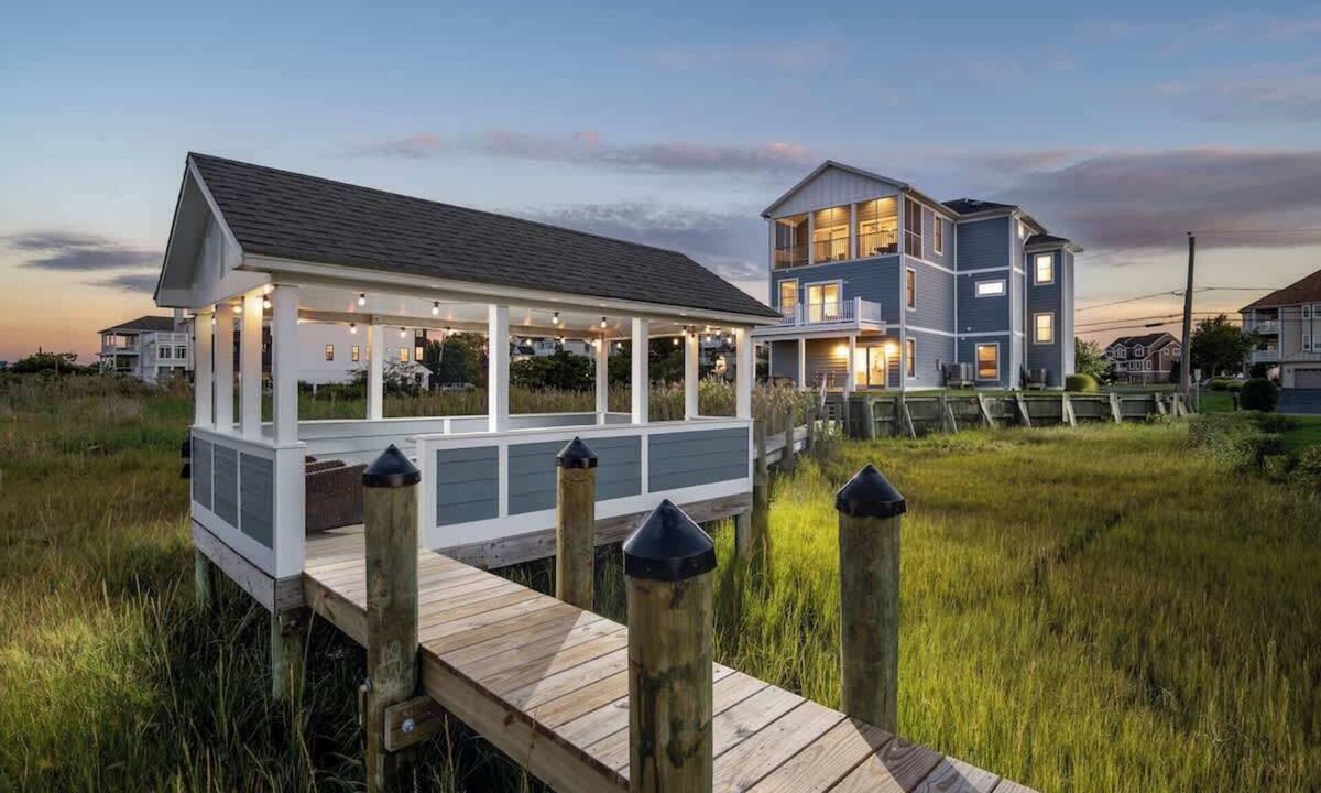 West Ocean City House | Anchor House | Pier, Boat Dock, & Gazebo Luxe Home
