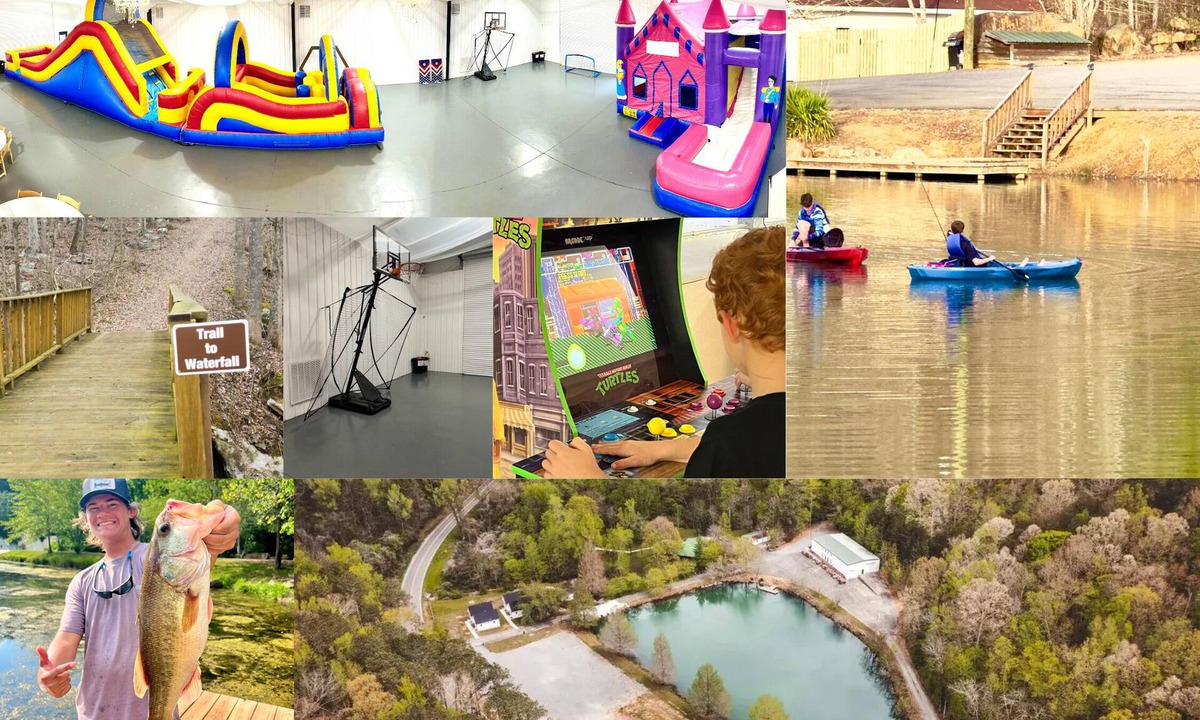 Albertville House | Bama Bobcat Cabin on Lake, Arcade, Inflatables