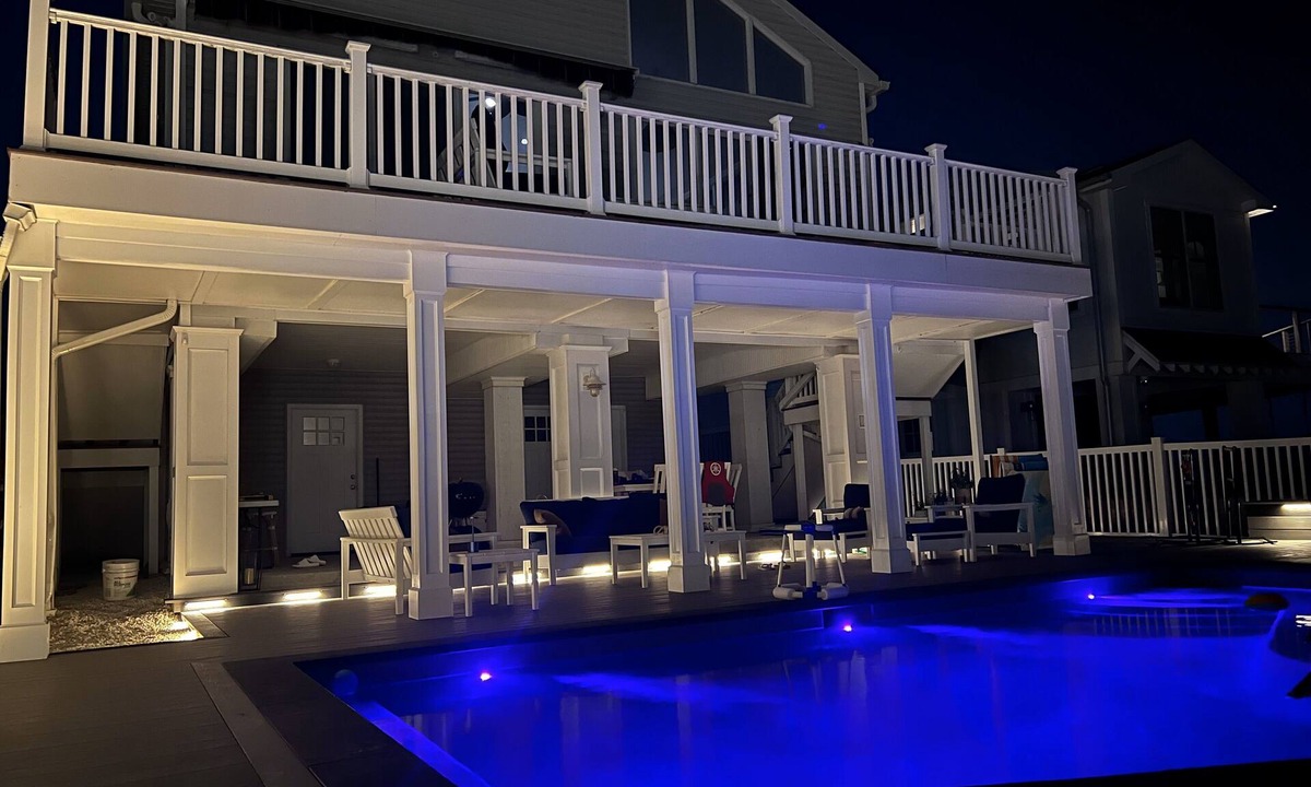 Dover Beaches North House | Bring your boat! Bay Front Contemporary with New In-ground Salt Water Pool