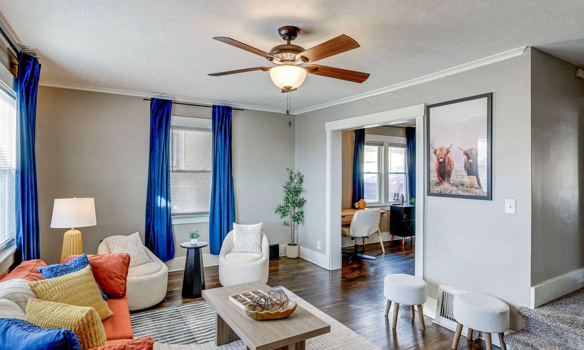 Joslyn Castle House | Charming Midtown Escape w/Game Room & Patio