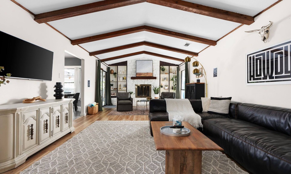 Round Rock West House | Chic Escape Pool Hot Tub Gym Playroom