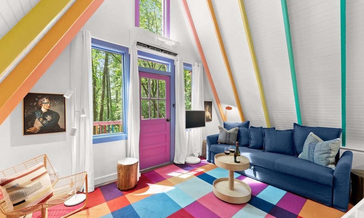 Cleveland Cabin | Color Me Cozy A-Frame - Stylish North Georgia Cabin Near Helen