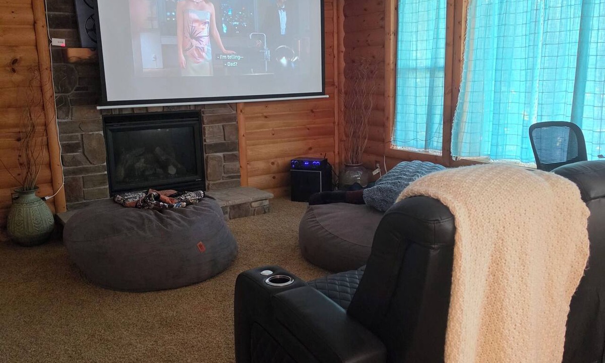 Savage Apartment | Cozy basement apartment, lake view, big movie screen, doggos okay