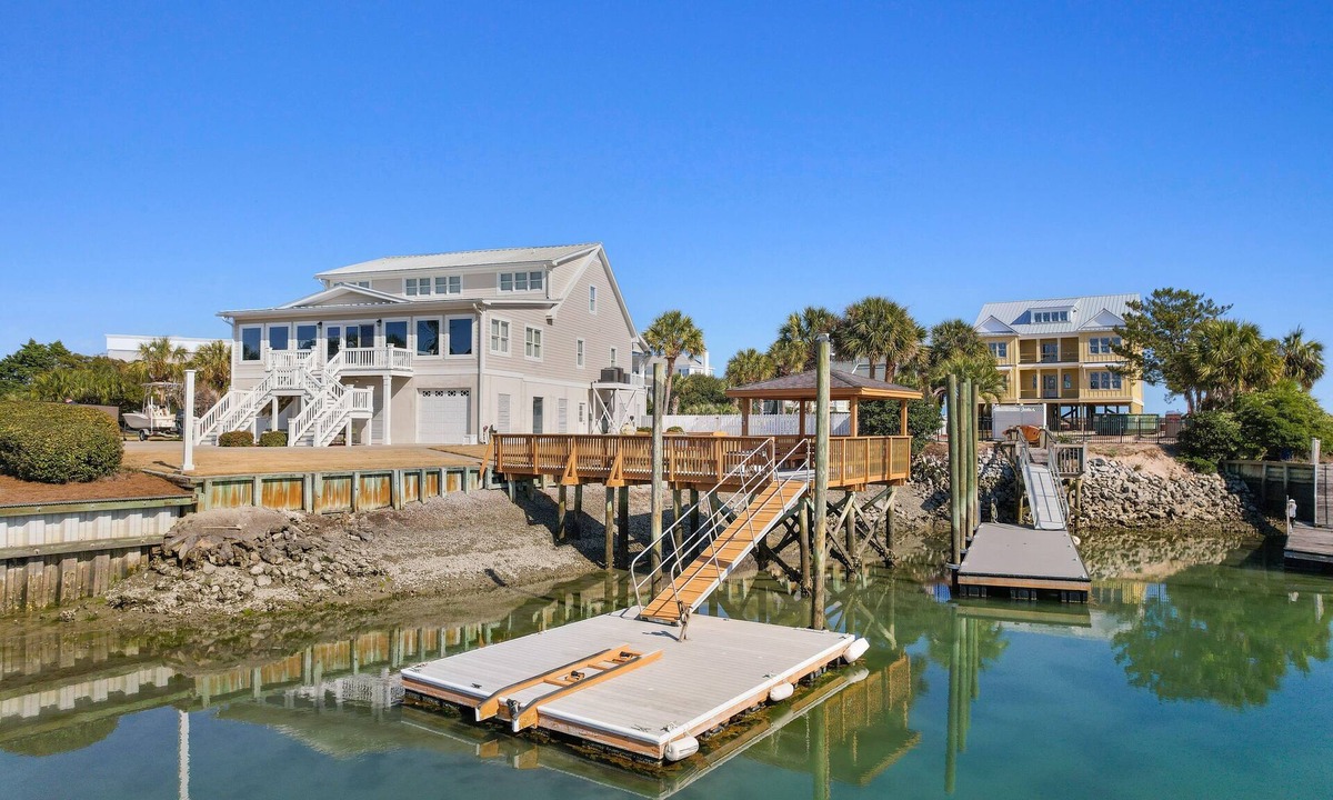 Inlet Harbour House | Creekfront 5BR Home w/Private Dock & Pool Near Garden City Beach