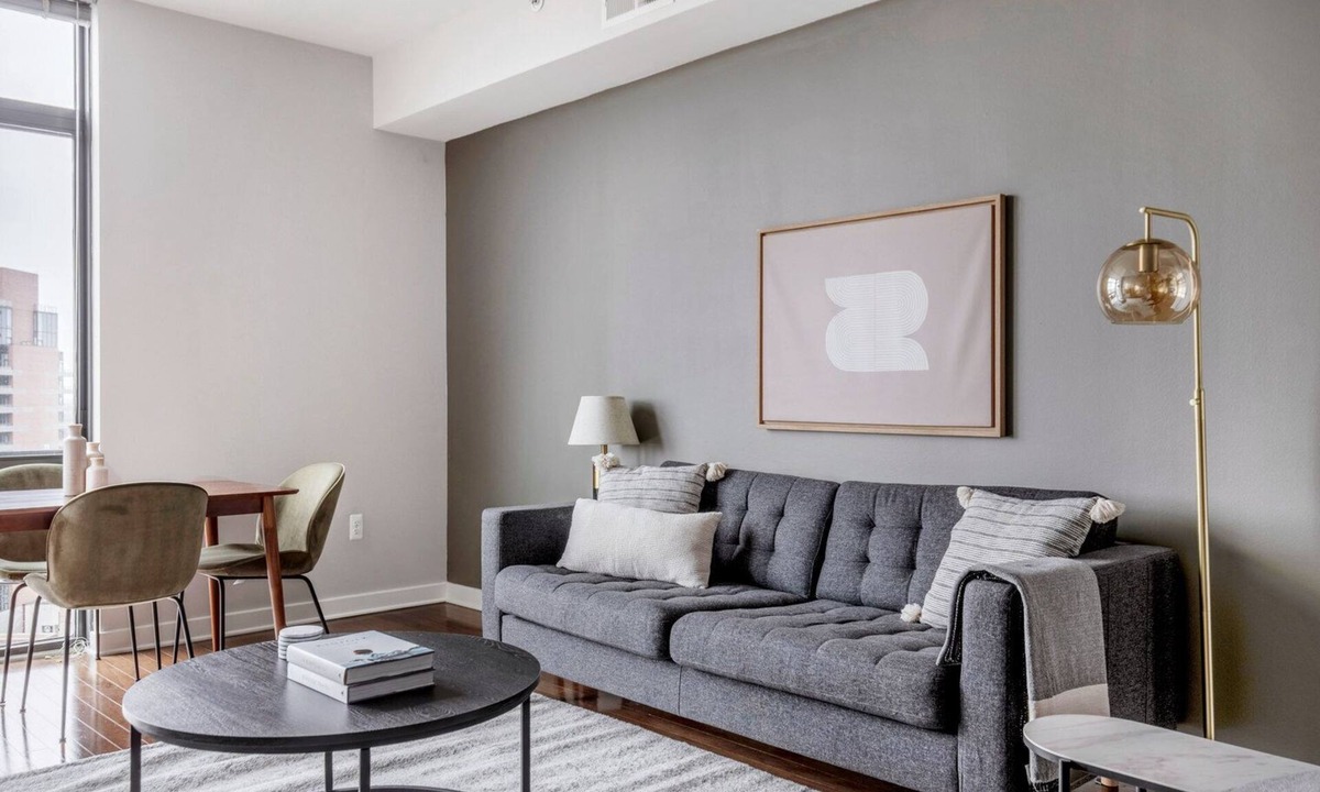 Woodmont Triangle Apartment | Delightful Bethesda Bainbridge 2BR w/Rooftop Pool & W/D, nr Dining, by Blueground