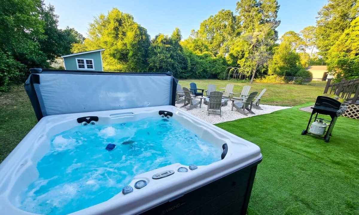 Kings Grant House | Family Beach Retreat; Hot Tub, Private Yard and Game Room