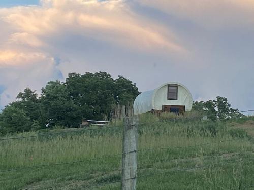 Glenwood House | Glenwood Glamping Vacations at this Charming Covered Wagon Rental in Iowa
