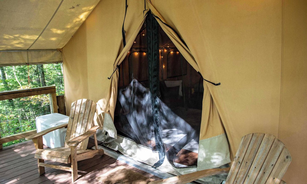 Primrose RV Rental | Green Heron’s Nest- Cozy Glamping Tent in RRG