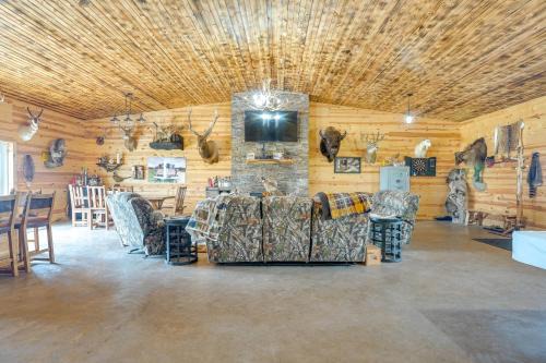 Fedora House | Hot Tub & Fire Pit: Family Retreat in South Dakota