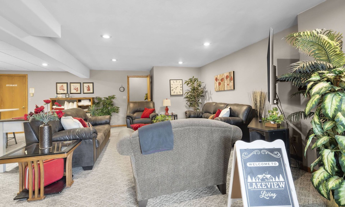 Langworthy House | Lakeview Living-LOWER Living Plus-Vacation Rental