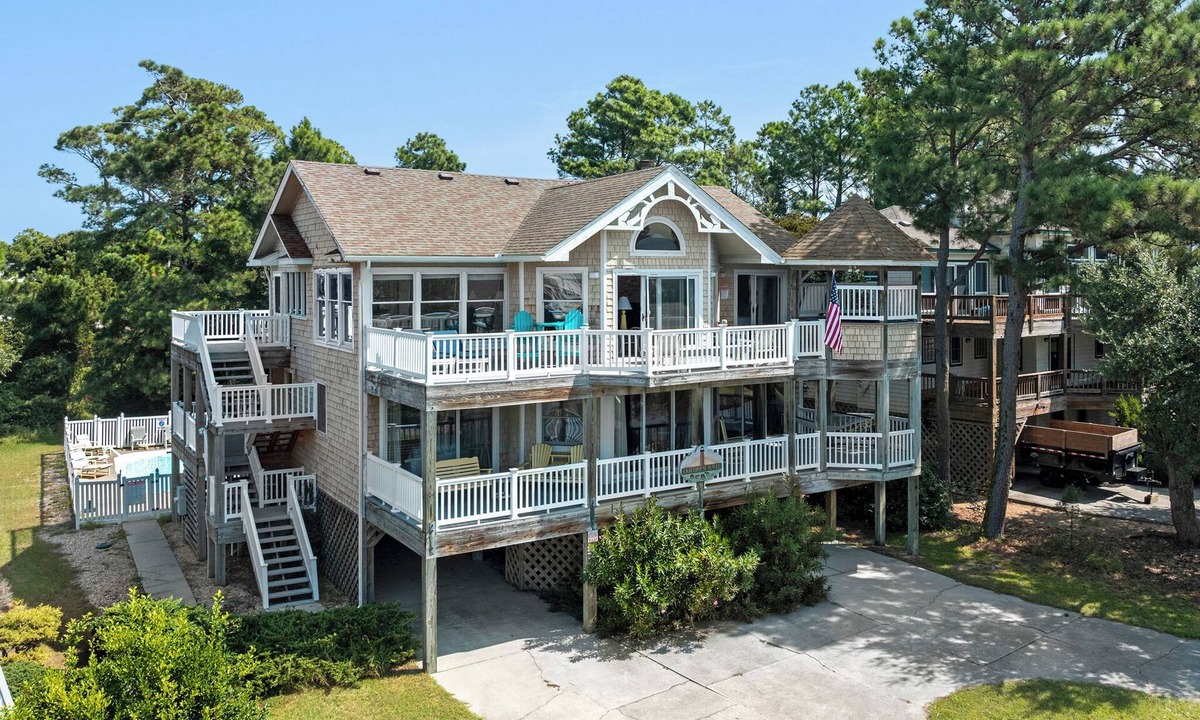 Corolla Light House | Lighthouse Jewel: Private Pool/Hot Tub/Sound Views
