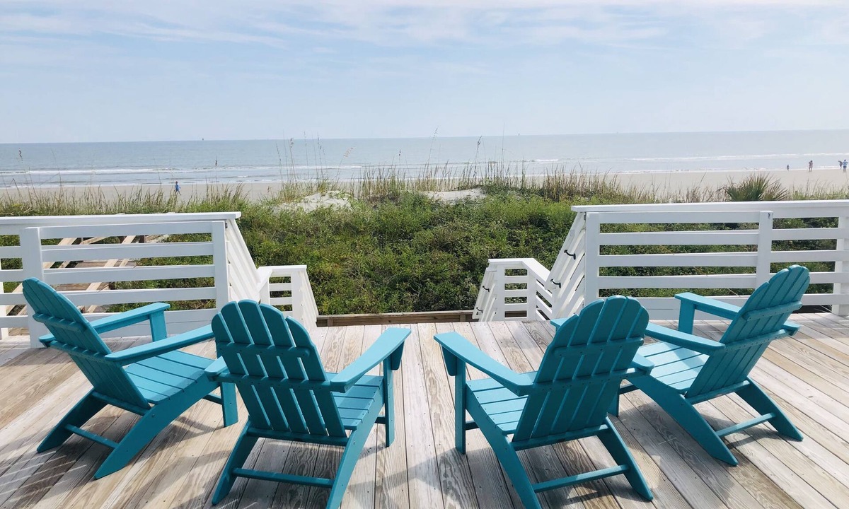 Folly Beach House | “MILLION DOLLAR “views from this ocean front Folly Beach original cottage !