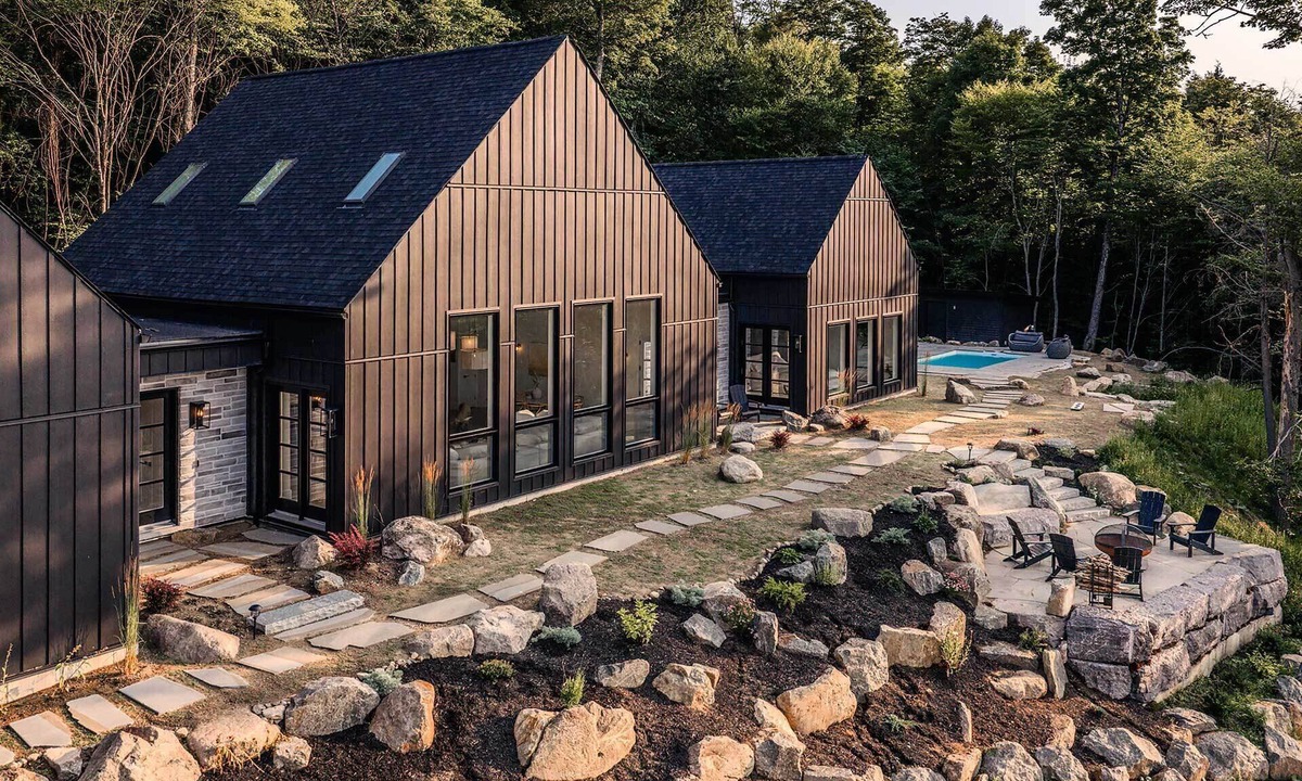 La Conception House | Modern Icon: 5-Acre Forest Retreat, Pool & Spa
