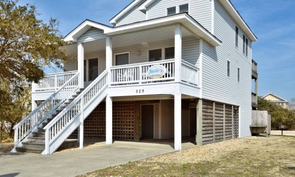 Whalehead Beach House | Oceanside Corolla home with private pool & hot tub, fireplace, AC & private W/D