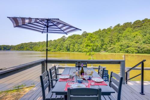 Titus House | Private On-Site Boat Dock: Cabin on Lake Jordan