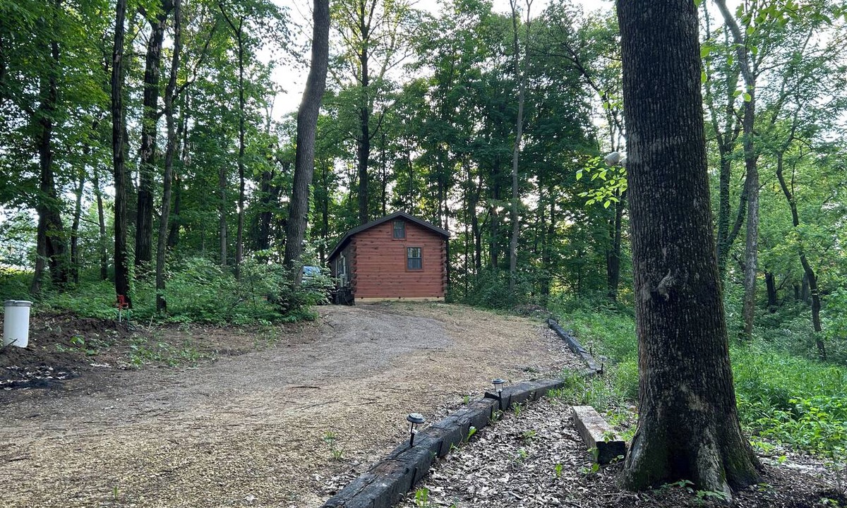 Viola Cabin | Relaxing 1-bedroom cabin with Loft, AC & WiFi on 5 acre timber w/trails & views