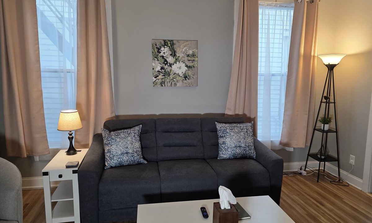 Topeka Apartment | Relaxing Downtown 1 Bed, Dog Friendly Apartment with Deck, Dog Exercise Area