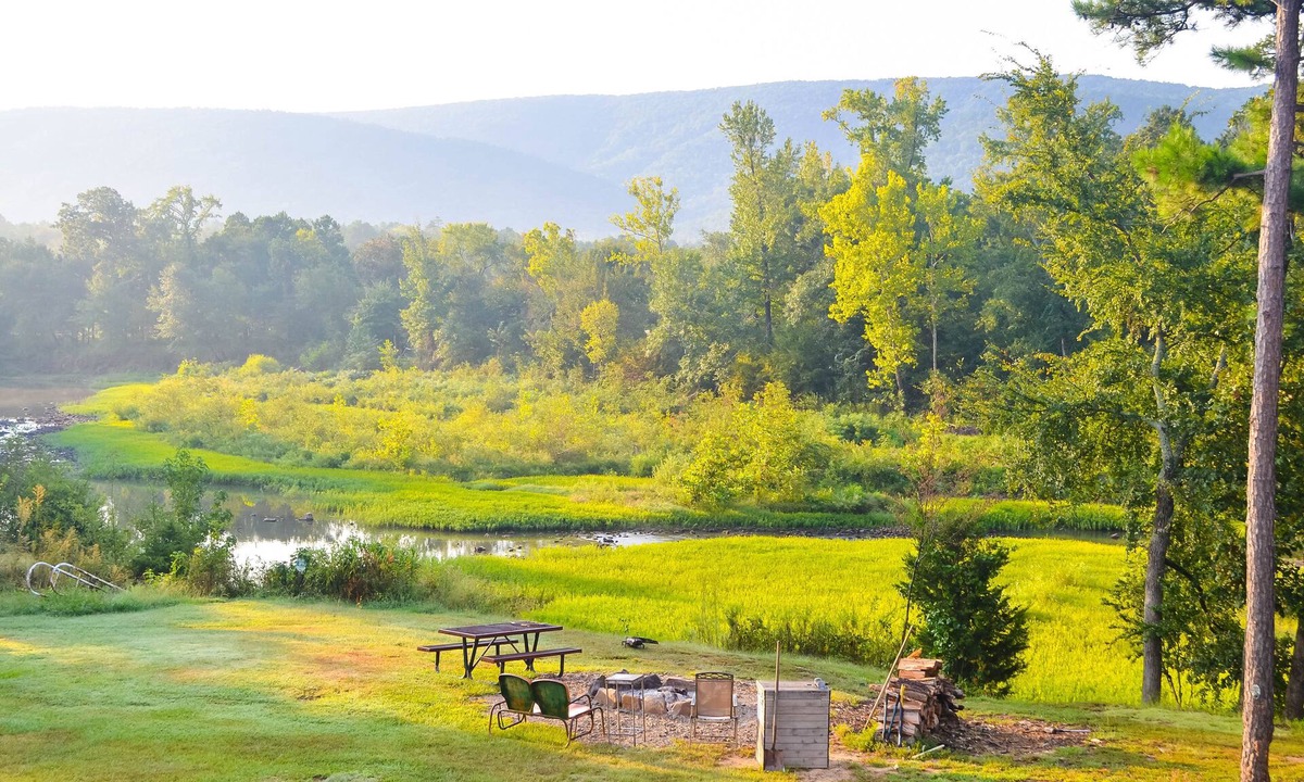 Nashoba Cabin | River Front Lodging, Hot Tub, King Bed, Feel Like You Are Sleeping in the Woods!