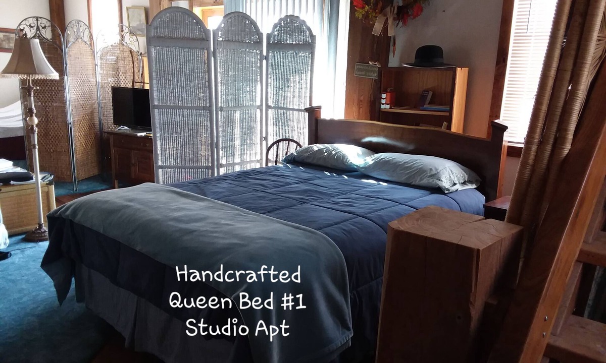 Shell Rock House | River View. Rent Historic Mill's 2nd Floor. Rustic Timber-frame Construction