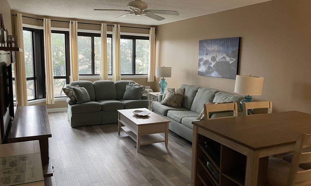 Southend Condo | Sandy Toes, Ocean Breeze: Beachfront is 40 steps from Front Door