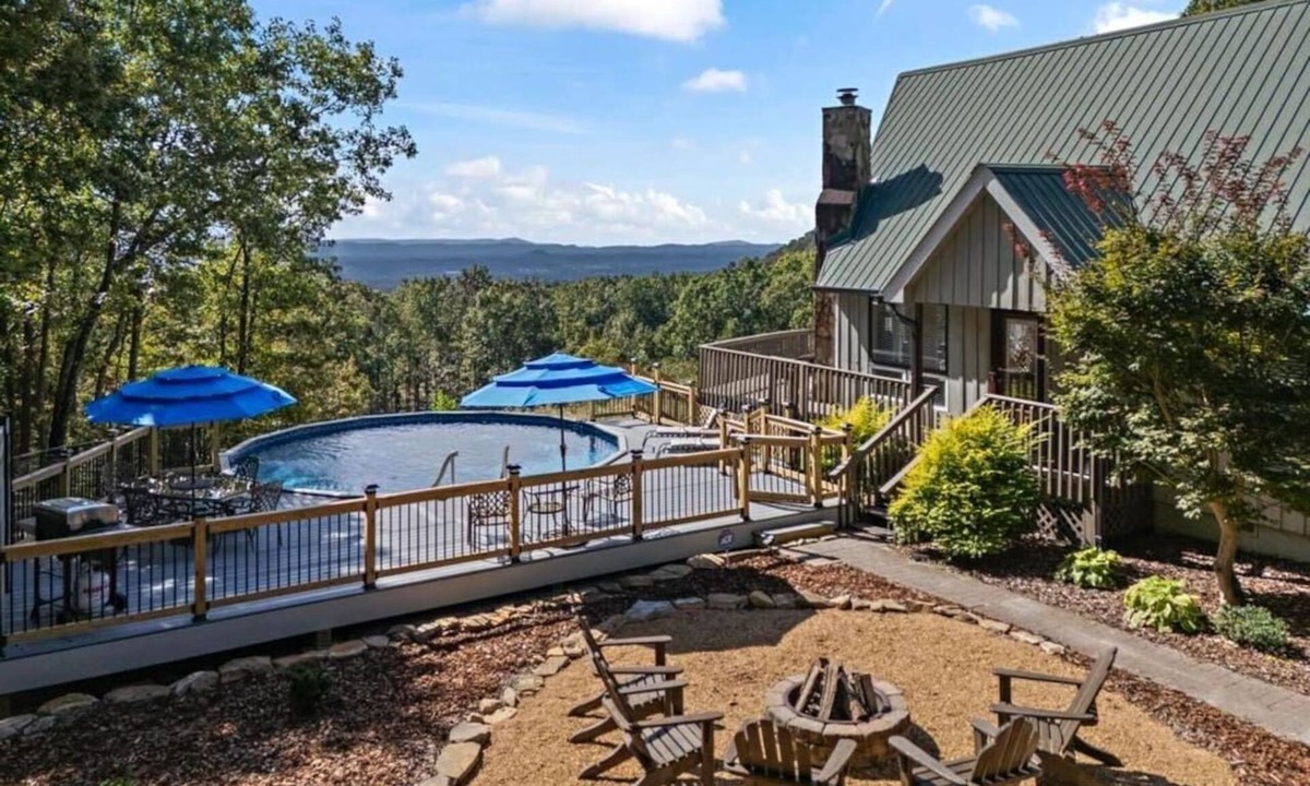 Menlo House | Scenic A-Frame | Pool, Hot Tub & Panoramic Views