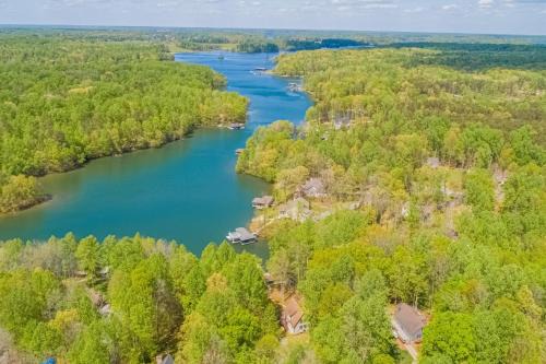 Bumpass House | Secluded lakefront home w/private beach, deck, gas grill, firepit, lake views