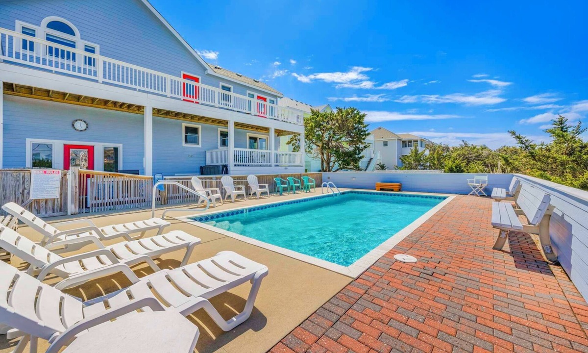 Avon House | Semi-Oceanfront Home w/Pool, Hot Tub, Elevator, Game Room, Home Theater