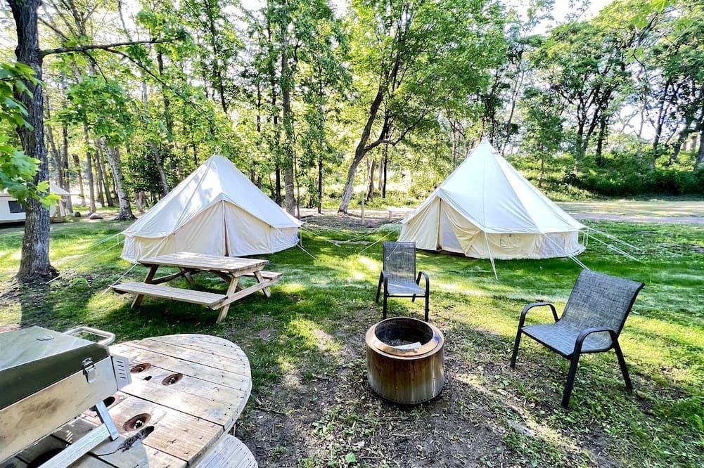 St Croix Falls Cabin | Stunning Cozy Tipi with Fire Pit in Saint Croix Falls, Wisconsin
