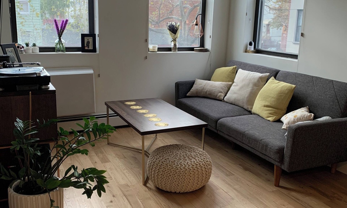 Greenpoint Apartment | Sunny, quiet Greenpoint 1-bed - shared rooftop with Manhattan skyline views.
