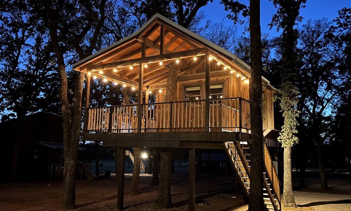 Elm Mott Cabin | The Blue Jay Treehouse in Elm Mott, TX