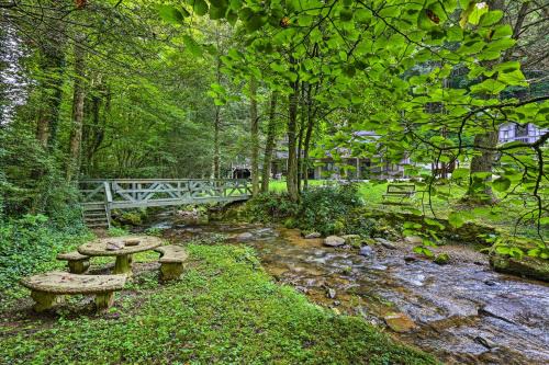 Roan Mountain House | ‘The Chalet Retreat’ Outdoor Getaway Across Creek!