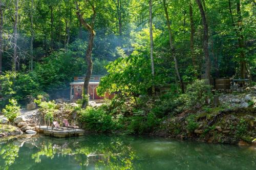 Newport House | Tiny Fox Pond side Retreat with Forest Views