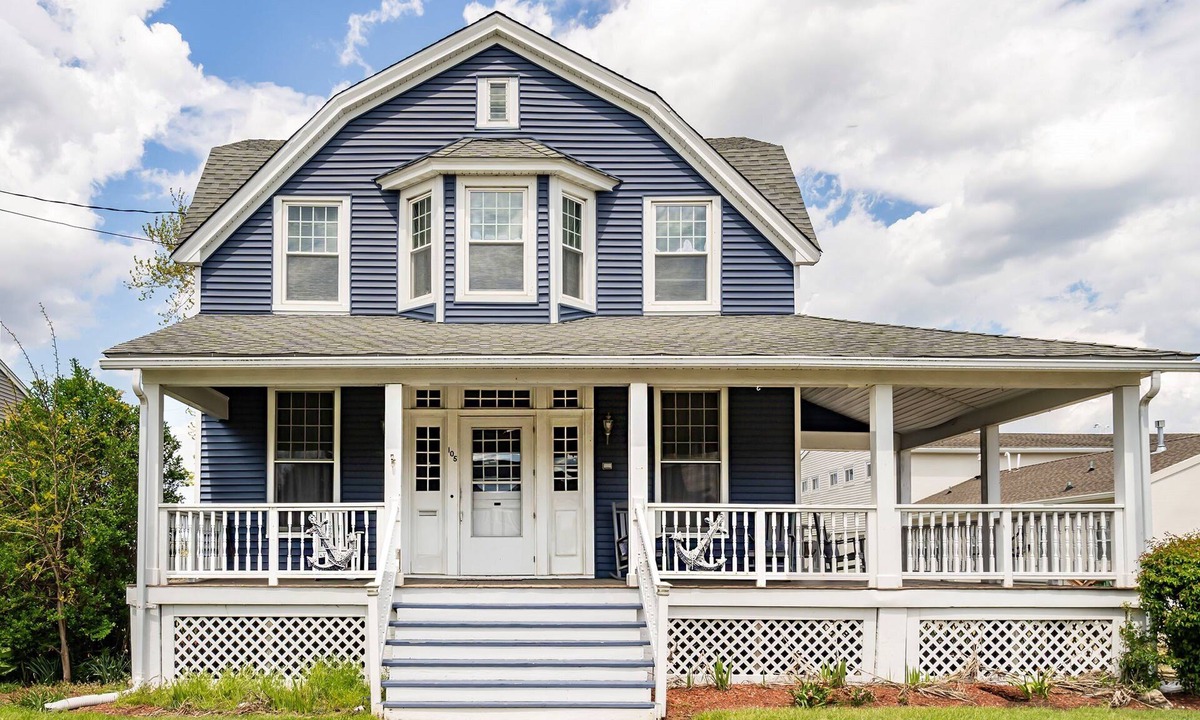 Point Pleasant Beach House | TREN105 | Lakefront Classic Shore Colonial w/new wrap around porch & deck, 2 blocks to it all!
