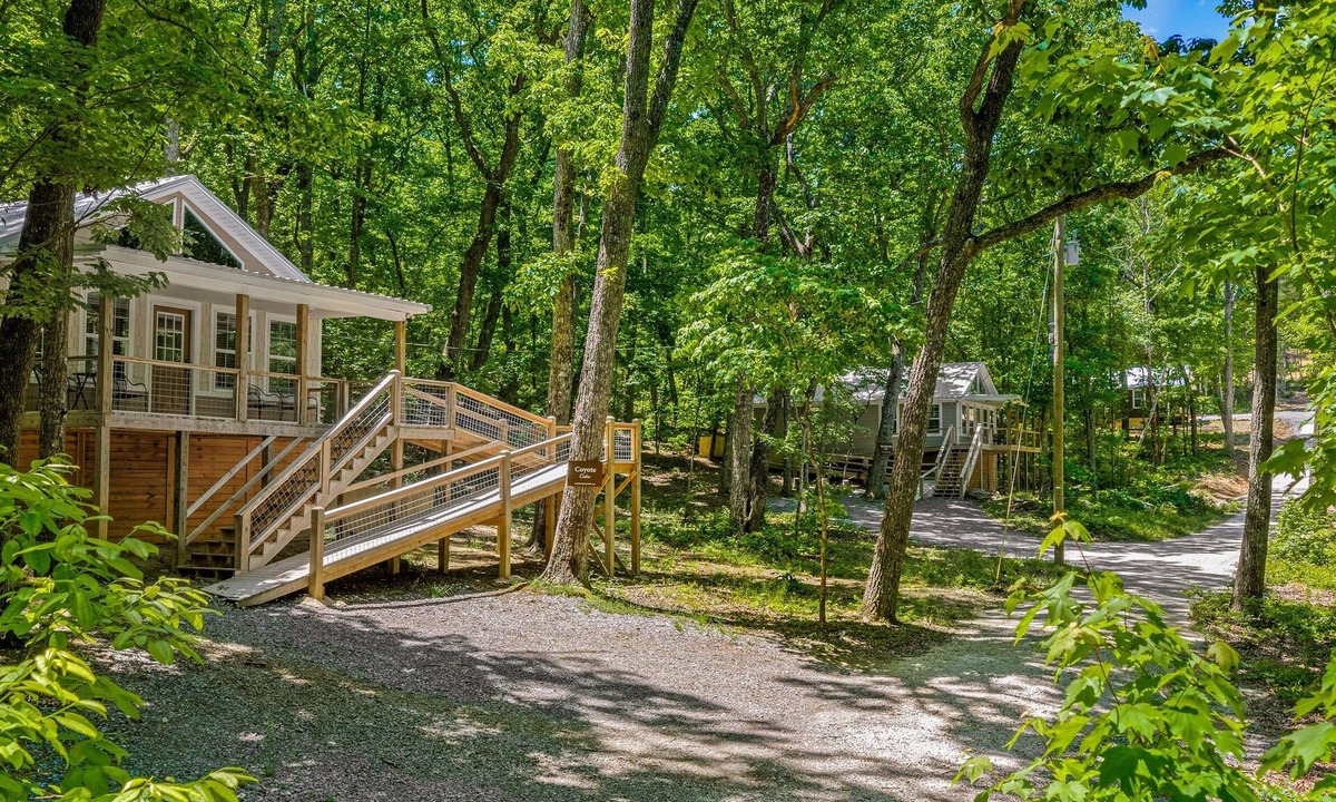Fort Payne Cabin | Two Cabins on 92 acres beside DeSoto State Park | Fast Wi-Fi | Dog Friendly