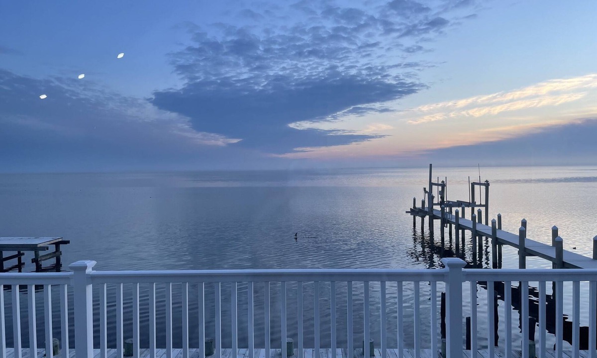 Pebble Beach House | Waterfront retreat with panoramic bay views of LBI and Barnegat Light.