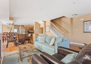Two story beach block condo, beautifully furnished and decorated!