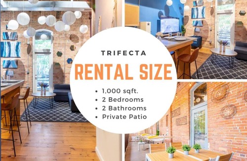 Downtown Apartment | 100 Year Old Historic Brick 2BR Loft Large Patio1
