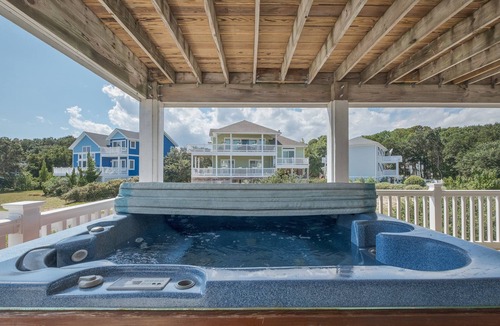 Monteray Shores House | 1544 - Tranquility - Spacious Corolla Home w/Pool, Hot Tub & Foosball