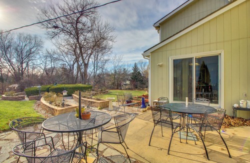 Lawrence Cottage | 2 Mi to KU Campus: Group Getaway w/Patio & Garden