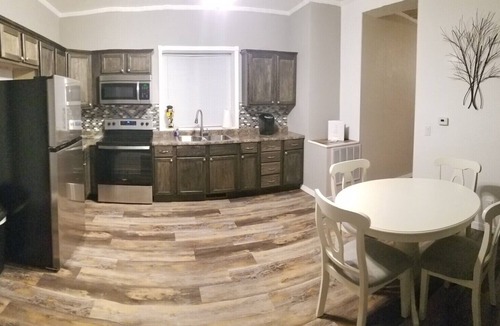 Guttenberg House | 2bd-1bth-3beds. With golden tee arcade! Outdoor covered patio with tv