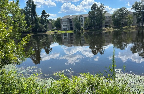 Huntcliff House | 2Bed/2Bath Townhome w/Fishing Pond, Fenced Backyard, and Office
