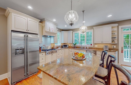 West Annapolis House | 3-story home near river with patio, firepit, Ping-Pong, grill and wood fireplace