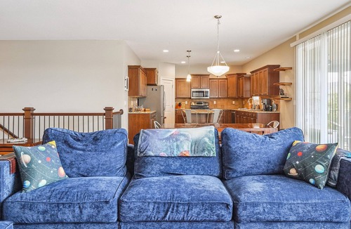 Waukee House | 300 on Abigail. 4BR/3BA. Large kitchen. Deck with TV. Playground.