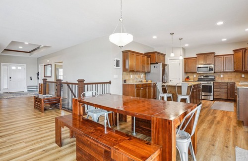 Waukee House | 300 on Abigail. 4BR/3BA. Large kitchen. Deck with TV. Playground.