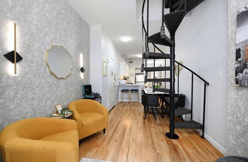 Hoboken Apartment | 3Br 3Ba NY Charm Modern Luxe Sleeps to 12 Min to NYC Free Parking Permit