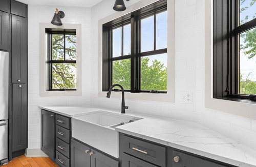 Zumbrota House | 4BR Modern Home, Hot Tub, Fire Table & Family Room