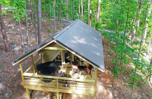 Groveoak RV Rental | #8 (Game Room) Luxury Glamping Tent Arcade Theme